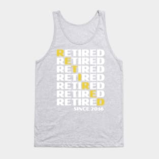 Retired Since 2016- Golden Years Tank Top